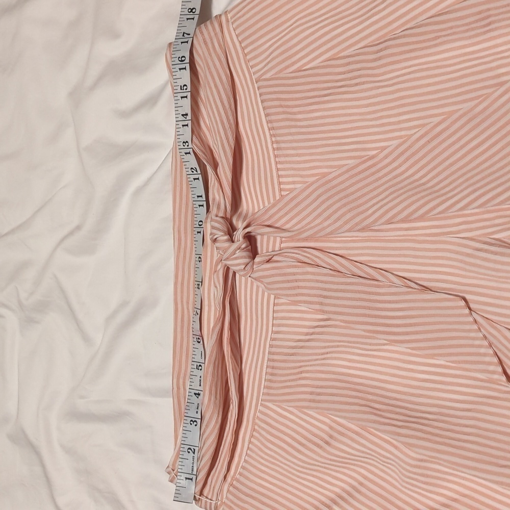 Club Monaco - Pink & White Striped High Waisted Flared “Bryanna” Pants Sz 12. - Picture 5 of 13